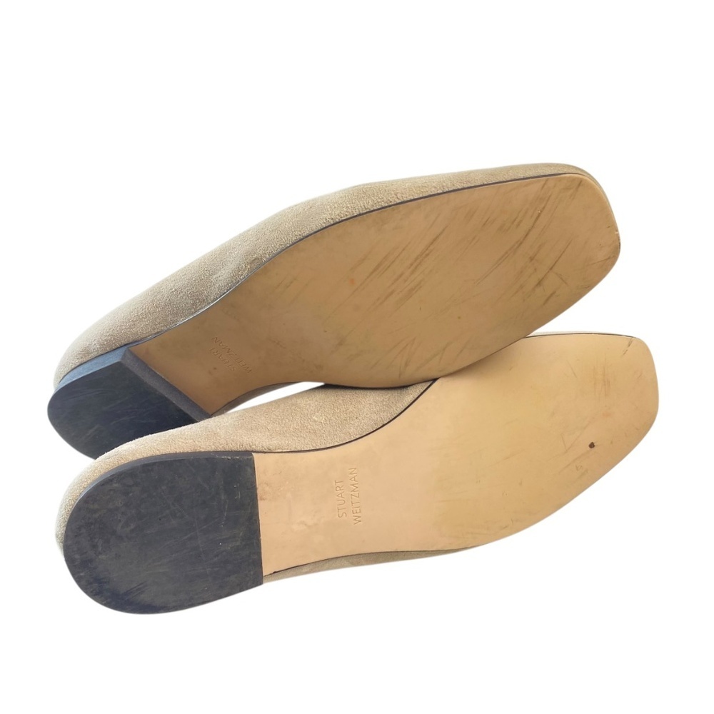 Stuart Weitzman Slipknot suede loafers in Tan Size 8 - Picture 11 of 13